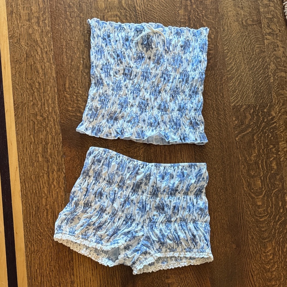 With Jean Bea Top and Shorts Set